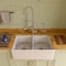 Alfi Brand 32" Decorative Lip Apron Dbl Bowl Fireclay Farmhouse Kitchen Sink, WHT AB539-W - alternate 2